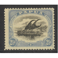 Papua 1910 2½d Stamp Lakatoi Small Papua p11 Sideways Watermark SG62 MLH 33-14