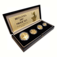 Great Britain 1987 Britannia Gold Proof 4-Coin Set Collection
