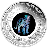 Australia 2020 Opal Lunar Series Year of the Tiger 1oz Silver Proof Coin 