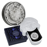 2021 $2 Tears Of The Moon 2oz Silver Antiqued Coin