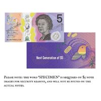 Australia 2016 $5 Five Dollar Next Generation Banknote in Presentation Folder