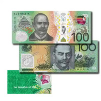 Australia 2020 Reserve Bank of Australia Two Generations $100 Uncirulated Banknote Pair Folder