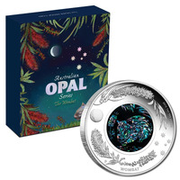Australia 2012 Opal Series - Wombat Silver Proof 1oz Silver Proof Coin
