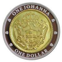 Australia 2007 $1 Portuguese Johanna Gold Plated Silver Proof Subscription Coin