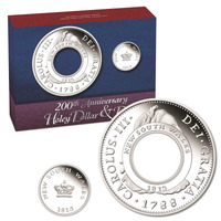 Australia 2013 $1 200th Anniversary Of The Holey Dollar & Dump 1oz Silver Proof Coin