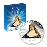 Australia 2010 $1 Saint Mary MacKillop 1oz Silver Proof Coin