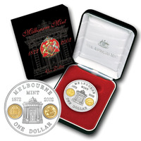 Australia 2002 $1 Melbourne Mint Silver Subscription 1oz Proof Coin