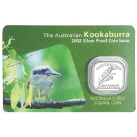 Australia 2002 50c Kookaburra 1/2oz Silver Square Proof Coin