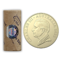 Australia 2023 King Charles III effigy $1 Circulating Coin Premium Rolls