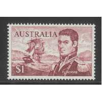 Australia 1973 $1 Flinders Stamp p15x14 SG 401c Mint Unhinged #AUBK