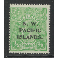 New Guinea N.W.P.I. 1915 KGV Single Crown WMK ½d Green Stamp SG65c MUH #AUBK