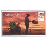Australia 2009 200 Years Australia Post - Postbox Stamp & $1 Coin PNC