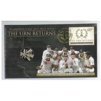 Australia 2014 The Urn Returns The Ashes Victory Stamp & 20c Coin PNC