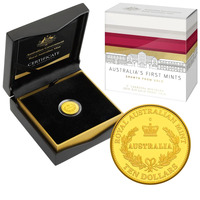 Australia 2016 Australia's First Mints Growth From Gold $10 Gold Proof ‘C’ Mintmark 