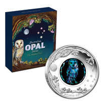 Australia 2014 Opal Series - The Masked Owl 1oz Silver Proof Coin