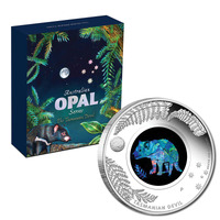 Australia 2014 Opal Series - The Tasmanian Devil 1oz Silver Proof Coin