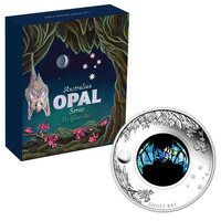Australia 2015 Opal Series - The Ghost Bat 1oz Silver Proof Coin