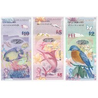 Bermuda 2009 Five and Ten Dollars Pair of Banknotes aUnc