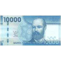 Chile 2012 10000 Pesos Banknote P164c UNC