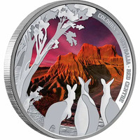 2024 Colours of Australia $1 Red Centre 1oz Silver Proof Coin