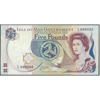 Isle of Man £5 Five Pounds Banknote P22 Unc