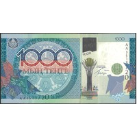 Kazakhstan 2010 One Thousand Tenge Banknote P35 Unc