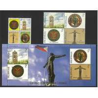 Philippines 2008 University Centenary 2 Blocks/4 Stamps & Mini Sheet MUH 35-9