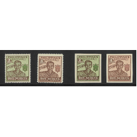 Philippines 1948 Boy Scouts Set/2 Stamps Perf & Imperf Scott 528/29a MUH 35-12