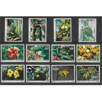 Comoro Islands 1977 Postage Dues Flowers Set/12 Stamps Scott J6/17 MUH 35-26