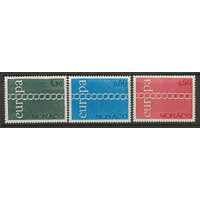 Monaco 1971 Europa Set/3 Stamps Scott 797/99 Mint Unhinged 35-32