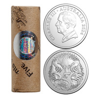 Australia 2024 Premium Roll of 40 King Charles III effigy 5c Coins