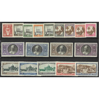 Vatican City 1933 Pope/Pictorials 18 Stamps Scott 19/34 E3/4 MUH 34-4