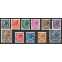 Italy 1953-54 "Italia" Set/11 Stamps Scott 626/33, 661/62 MUH 33-8