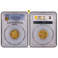 Great Britain 1676 Half Guinea Gold PCGS XF Detail 