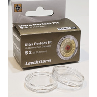 Lighthouse Acrylic Coin Capsules Ultra Perfect Fit Australian $2 Coin Pack of 10