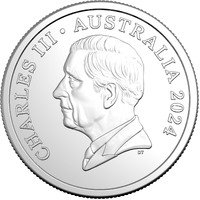 Australia 2024 5c Five Cents King Charles III effigy Coin Loose