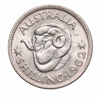 Australia 1962 Shilling Coin UNC Condition Ex Roll