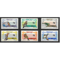 Macau 1984 "Ausipex '84" Birds Set of 6 Stamps Scott 494/99 MUH 32-25