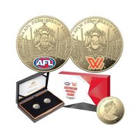 2024 Australian Football League AFL AlBr Coloured Two-Coin Proof Set