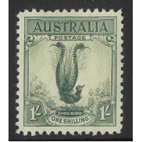 Australia 1932 1/- Green Lyre Bird Stamp SG140 BW145 Mint Unhinged #AUBK