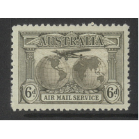 Australia 1931 6d Grey-Brown Airmail Stamp SG139 BW144B Mint Unhinged #AUBK