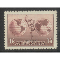 Australia 1934 1/6 Hermes Single Stamp No Watermark SG153 Mint Unhinged #AUBK