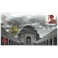 Australia 2018 War Memorials Lest We Forget Centenary $1 Coin & Stamp PNC Cover