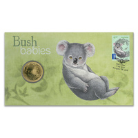 AUSTRALIAN BUSH BABIES - KOALA - 2011 PNC STAMP AND $1 COIN COVERS