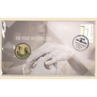 Australia 2016 Wedding Keepsake PNC Stamp & $1 UNC Coin Cover