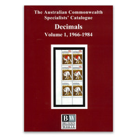 Brusden White 2021 The ACSC Australia 1966-1984 BW Decimals I Stamp Catalogue A4