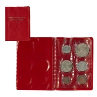 Australia 1976 Year Set of 6 UNC Coins in Red Wallet RAM