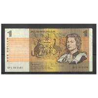 Australia 1982 $1 Banknote Johnston/Stone Last Prefix DPS R78L gF #1-32