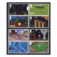 UK 2020 Video Games Set of 8 Stamps (4 Vertical Setenant Pairs) MUH Royal Mail