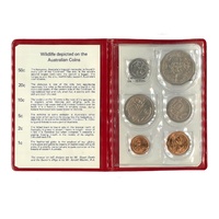 Australia 1978 Year Set of 6 UNC Coins in Red Wallet RAM
